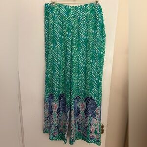 Lilly Pulitzer Silk Palazzo Pants Toucan Green - NEW W TAGS! Gorgeous!